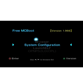 Free McBoot v1.966 8MB / 16 MB / 32MB / 64MB Atminties Kortelė PS2 FMCB versija 1.966