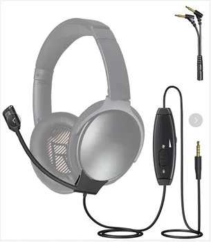 FULAIM Bumas Mikrofono Kabelis Suderinamas su Bose QuietComfort 35 (QC35) & Quiet Comfort 35 II (QC35 II) Ausinės su Garsumo