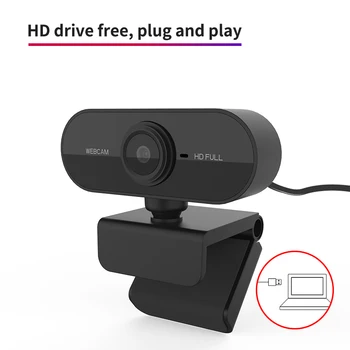 Full HD 1080P USB Kamera, Aukštos raiškos Web Kamera, Built-in Mikrofono Clip-on Web Kameros Darbas 