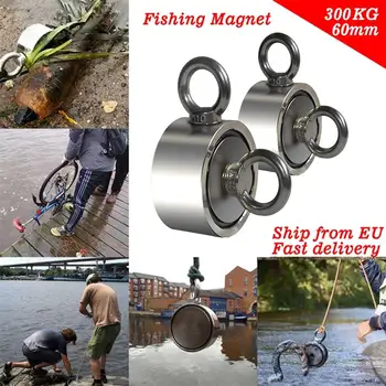 Galingas Gelbėjimo Magnetas Puodą Žvejybos Kablys Magnetai Giliai Jūros Turėtojas Puodą Magnetai Kablys Nuolatinio Magnetinio 80Kg 120Kg Traukimo Jėga
