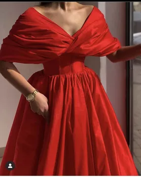 Geriausia Pardavimo Prom Dresses Raudona nuo Peties Apribota Rankovėmis Plisuotos Grindų Ilgis Kamuolys Suknelė Vestidos De Formature 2021