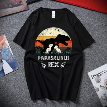 Geriausias pardavėjas Papasaurus Rex Marškinėliai Tėtis Tėvas Dinozaurą T-rex Tee Tėvo Diena Unisex XS-2XL negabaritinių marškinėliai retro marškinėliai