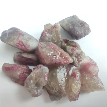 Geros Kokybės, Natūralus Rožinis Turmalinas Mineralinių Kristalų Asociacijos Šiurkštus Akmens Pavyzdys Roko Retas Originalas