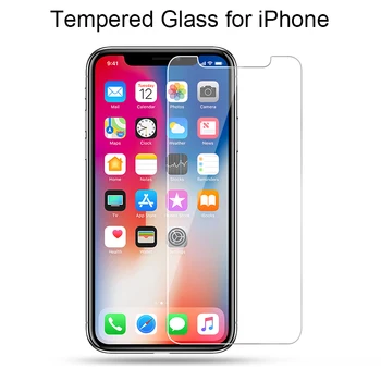 Grūdintas Stiklas iPhone 7 8 6 5 5S SE Telefono Screen Protector 9H HD Toughed Priekiniai Filmas 