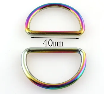 ID: 40mm D Rainbow Ring Cinko Lydinys Kilpos Dirželio Sagtis, Kablys, Žavesio Priėmimo Aparatūros Papuošalų, Piniginės Rankinės Maišelį 