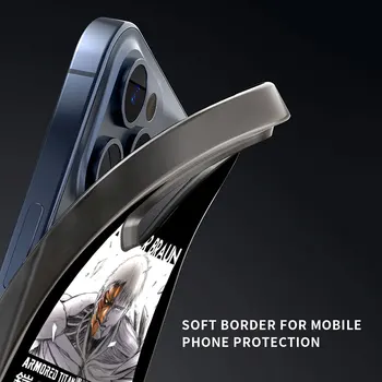 Išpuolis Titan Levi Akermano Telefono dėklas Skirtas iPhone 11 Pro XS XR X Black Shell 