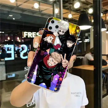 Japonijos Anime Džiudžiutsu Kaisen Telefono dėklas skirtas iphone 12 pro max mini pro 11 XS MAX 8 7 6 6S Plus X 5S SE 2020 XR dangtis