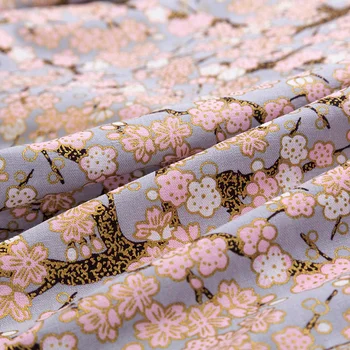 Japonų Kimono Spausdinti Medvilnės Audinio Pusė Metrų Kranas Kratinys Medžiagos, 45*145cm TJ1023