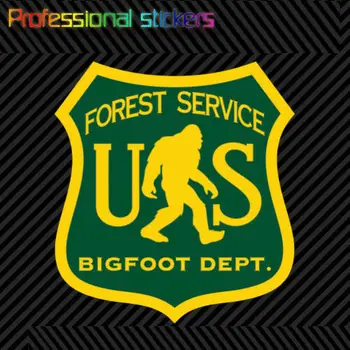 JAV Miškų Tarnyba Bigfoot Departamento Lipdukas Mirti Iškirpkite Vinilo Sasquatch Big Foot Pėsčiųjų Lipdukai Automobilių, RV, Nešiojamieji kompiuteriai, Motociklai