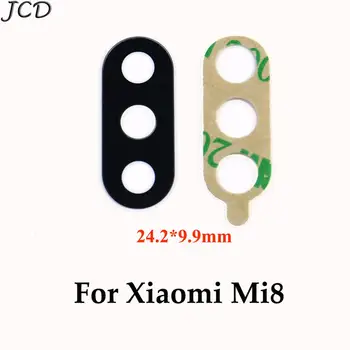 JCD 2vnt Už Xiaomi Mi 8 Kameros Stiklo Objektyvas Atgal Galinio vaizdo Kamera, Stiklinis Lęšis su Klijais Xiaomi Mi8 Pakeitimas, Remontas, Atsarginės Dalys