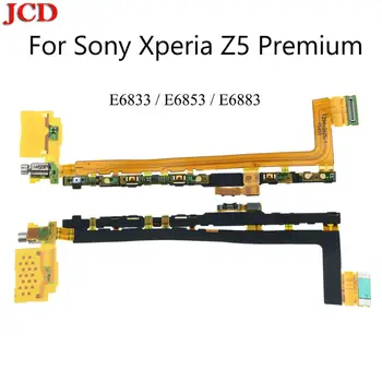 JCD Nauja Sony Xperia Z5 Premium Z5P E6833 E6853 E6883 Remontas Įjungimo Mygtukas Garsumo Fotoaparato Mygtuką Perjungti Flex Kabelis Su Mikrofonu