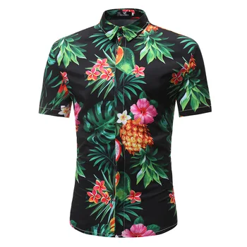 Jetoo Naują Atvykimo Mens Havajų Marškinėliai 2019 metų Vyras Atsitiktinis Gėlių Spausdinti Vasaros Paplūdimio Marškinėliai trumpomis Rankovėmis Prekės Vyrų Drabužiai 3XL