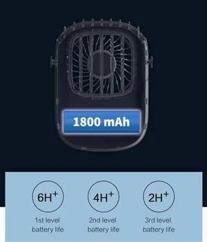 Kaklo Ventiliatorius, Oro Kondicionavimas Nešiojamas Ventiliatorius Įkrovimo Ventilador Kelionės USB Gerbėjai rankinių Elektrinių Ventiliatorius Silent Oro Cooller Mini
