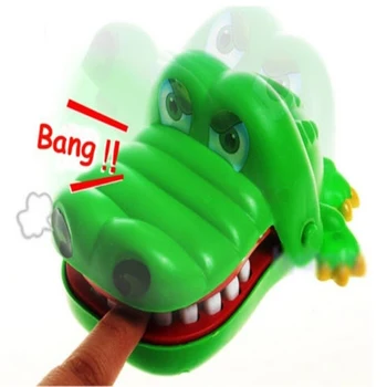 Karšto Pardavimas Naujų Kūrybinių Mažo Dydžio Krokodilas Burną Stomatologas Bite Piršto Žaidimo Juokingi Gags Žaislas Vaikams Žaisti Įdomus