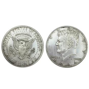 Karšto Pardavimo 1964/1966 Kennedy Pusė Doleris Sidabro Padengtą Kopijuoti Monetas
