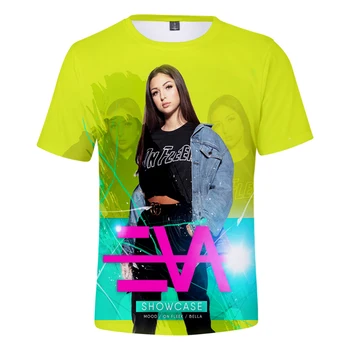 Karšto Pardavimo Dainininkė Eva Karalienė T-Shirt 3D Trumpas Rankovės Vyrų ir Moterų Mados Atsitiktinis Harajuku Apvalus-kaklo trumpomis Rankovėmis Streetwear Viršų