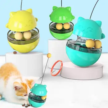 Kačių Žaislai, Juokingi Pet Drebulys Nuotėkio Maisto Konteinerį Katę 