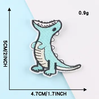 Kompiuterio Siuvinėjimo Etiketės Medžiaga Lipdukai Animacinių Filmų Gyvūnų Dinozaurų Pleistras Lipdukai Drabužių Lipnios Siuvinėjimas