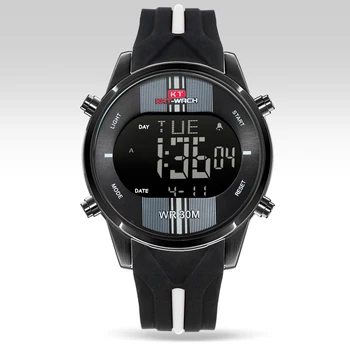 KT716 Mados Prekės ženklo Laikrodžiai Vyrams, Sporto Laikrodžiai Vandeniui LED Skaitmeninis Kvarco Vyrus Karinių Riešo Žiūrėti Laikrodis Relogio Masculino