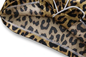 Kūdikių Pižama Berniukams Mergaičių Ledo Šilko Leopard Sleepwear vaikams Vasarą oro Conditionin, Turėkite Spausdinimo Vaikams Tiktų Trumpas viršūnes+ patns