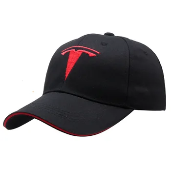 Lauko Sportas Beisbolas Bžūp Siuvinėjimo Automobilių Tesla Logotipas Lenktynių Kepurės Vyrai Moterys Snapback Kepurės Aukštos Kokybės Medvilnės Trucker Hip-Hop Skrybėlę