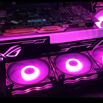 LED Akrilo Grafika Kortelės Laikiklis Naudoti Petnešomis GPU RGB Sync Šviesos Naudojimo Fix Vaizdo 