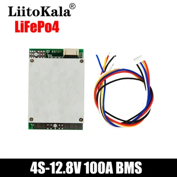 LiitoKala lifepo4 BMS 4S 12V 100A Vandeniui BMS Už Įkrovimo Lifepo4 Baterija Su Pačiu Uosto 3.2 V Lifepo4 baterija