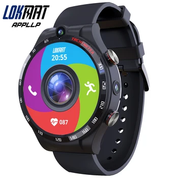 LOKMAT APPLLP 4 Smart Watch Telefonas Android 10.7 Wifi, Dual Camera Pilnas Turas Touch 4G Smartwatches Vyrų RAM 4G ROM 128G GPS Žiūrėti