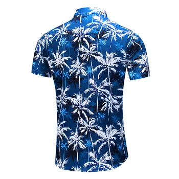 Mados Gėlių Dizainas Trumpas Rankovės Atsitiktinis Marškinėliai vyriški Havajų Palaidinė 2021 M. Vasaros Drabužių ir Azijos Dydis 5XL 6XL