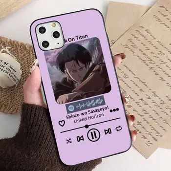 MaiYaCa Anime Ataka Titan Levi Akermano Telefono dėklas skirtas iPhone 11 12 pro XS MAX 8 7 6 6S Plus X 5S SE 2020 XR dangtis
