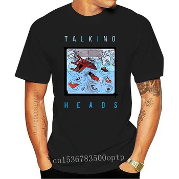 Marškinėliai Talking Heads vyriški Balti Laisvalaikio Marškinėliai