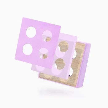 Mediniai Geometrinių Figūrų, Krovimas Formos Rūšiavimo Rūšiavimo Žaislų Krūvas Žaidimas – Montessori Medžiagų, Mokymosi Žaislai