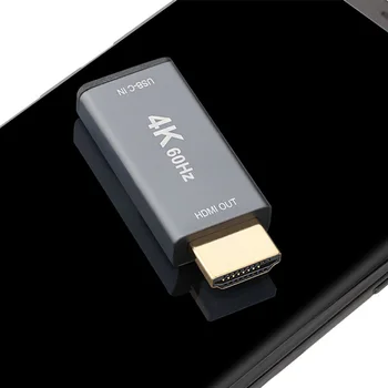 Mini USB C Tipo HDMI-suderinama Adapteris 4K*2K@60Hz C Tipo 3.1 Įvestis HDMI suderinamus Išėjimo Keitiklis skirtas PC, Smartphone