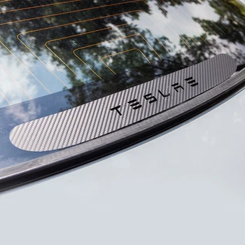 Model3 Automobilių Stabdžių Žibintai Lipdukas Priedai Aecoration Už Tesla Model 3 2021 Priedai Anglies pluošto Klijai stiliaus Modelis X Y S