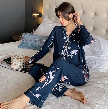 Moterų medvilnės pižama naujas lipnių pluošto namų drabužių nustatyti pajama rinkinys moterims