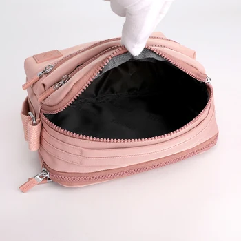 Moterų Nailono Crossbody Messenger Bag Maišus Mažas Ponios Rankinėje Kelionės Atsitiktinis Moterų Aukštos Kokybės Multi-pocket Nešti Pečių Maišą