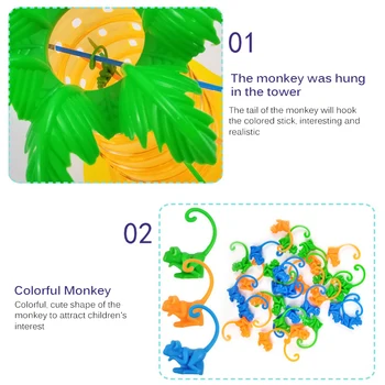Multiplayer Švietimo Beždžionė Laipiojimo Medžio Žaislas Montessori Stalo Žaidimas Žaislas Mielas Stalo Žaidimas Šeimos Stalo Žaidimas Žaislas, Vaikas Dovana