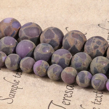 Natūralių Akmenų Matinė Violetinė Cloisonne Jaspers Turas Prarasti Karoliukai Papuošalai Priėmimo 