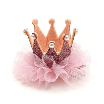 Nauja Vaikų Princess Crown Staigius Mergaičių Mados Nėriniai Žiburių Suaugusiems, Vaikams, Plaukų Papuošalai BB Plaukų Clips Aksesuarai, galvos Apdangalai