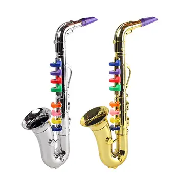 Naujas 2021 Naujas Modeliavimo 8 Tonų Saksofonas Trimitas Vaikų Muzikos Instrumentas Žaislas Šalių Rekvizitai