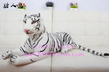 Naujas Pliušinis iškamša Žaislas Simuation White Tiger Lėlės Galvą, Namų Baldai Mergaičių Gimtadienis Vaikui Kalėdų Dovanos Nemokamas pristatymas