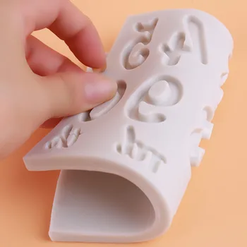 Naujas Tortas Formų Numeriai Silikono Formos 3D Minkštas Pelėsių Pyragai Dekoravimo Priemonės 