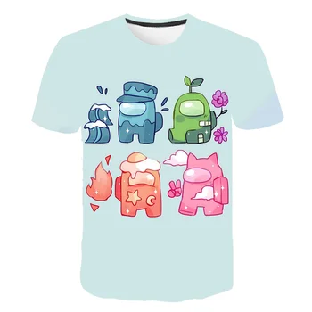 Naujas Žaidimas Kawaii Spausdinti Mergaičių Marškinėliai Vaikams 2021 Juokinga Vasarą Cartoon marškinėliai Mergaitėms Vaikas Berniukų drabužius trumpomis Rankovėmis Unisex