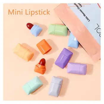 Nešiojamų Mini Candy Lūpų Velvet Matte Lūpų Non-stick Taurės Vandeniui Moisturing Lūpų Blizgesys Makiažas Rinkiniai Kišenėje Kosmetika