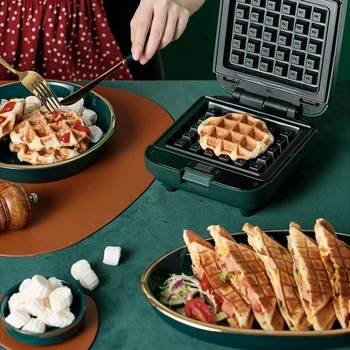 Non-Stick Elektros Sandwich Pliurpalas Maker Skrudinimo, Kepimo Daugiafunkcį Pusryčių Mašina Kiaušinių Blynas Sandwichera Įrankis
