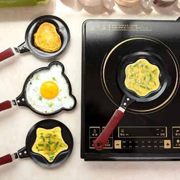 Non-stick Mielas Formos Kiaušinių Pelėsių Keptuvės Mini Pusryčiai Kiaušinių Kepimo Keptuvės Kiaušinių Priemonės Mini Puodai, Virtuvės Reikmenys, Kepimo Indai