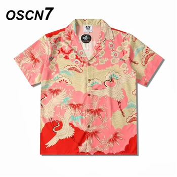 OSCN7 Atsitiktinis Gatvės Atspausdintas Trumpas Rankovės Marškinėliai Vyrams 2021 Havajai Paplūdimio Negabaritinių Moterų Mados Harujuku Marškinėliai Vyrams CXX18
