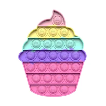 Popet Fidget Reliver Streso Žaislų Rainbow Push Burbulas Jutimo Antistress Žaislas Suaugusiems Vaikams Sumažinti Autizmo fidhet Тоуѕ поп ит