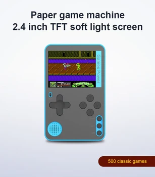 Portable Nešiojamą Žaidimų Konsolę Built-in 500 Classic 8 Bitų Žaidimų Retro Vaizdo Žaidimų Konsolės 2.4 Colių Ekranas, Vaikų Žaidimų Konsolės