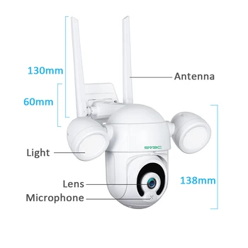 Protingas Apšvietimo Kamera Tuya 1080P Prožektorius PTZ Wifi IP AI Auto Sekimo Garso 3MP Saugumo stebėjimo kamerų Vaizdo Stebėjimo Lauko